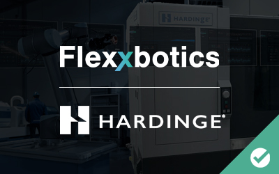 Flexxbotics Provides Robot Compatibility with Hardinge Turning, Milling, Grinding, Honing and Multifunctional CNC Machines